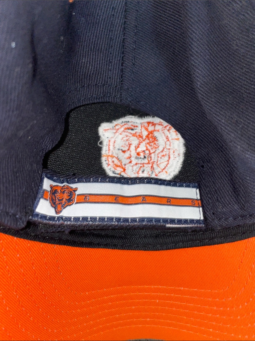 Chicago Bears Navy and Orange Baseball Cap - Picture 4 of 5